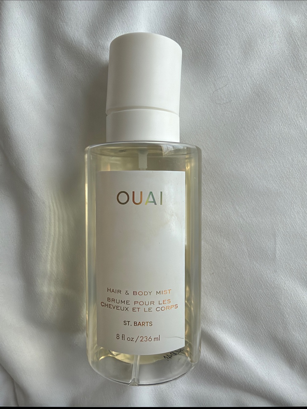 OUAI Hair & Body Mist in White Bottle